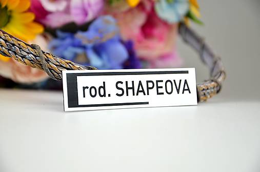 Tabuľky - Menovka na dvere: Shape - 14353234_