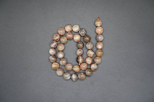 Minerály - Slnečný kameň 4-6-8-10-12 (37ks (10mm) - tmavý) - 14352837_