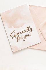 Papier - Otvárací pozdrav - "Specially for You" - 14354744_