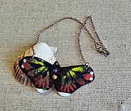Náhrdelníky - Pálený motýľ - 14355617_