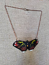 Náhrdelníky - Pálený motýľ - 14355624_