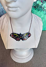 Náhrdelníky - Pálený motýľ - 14355626_