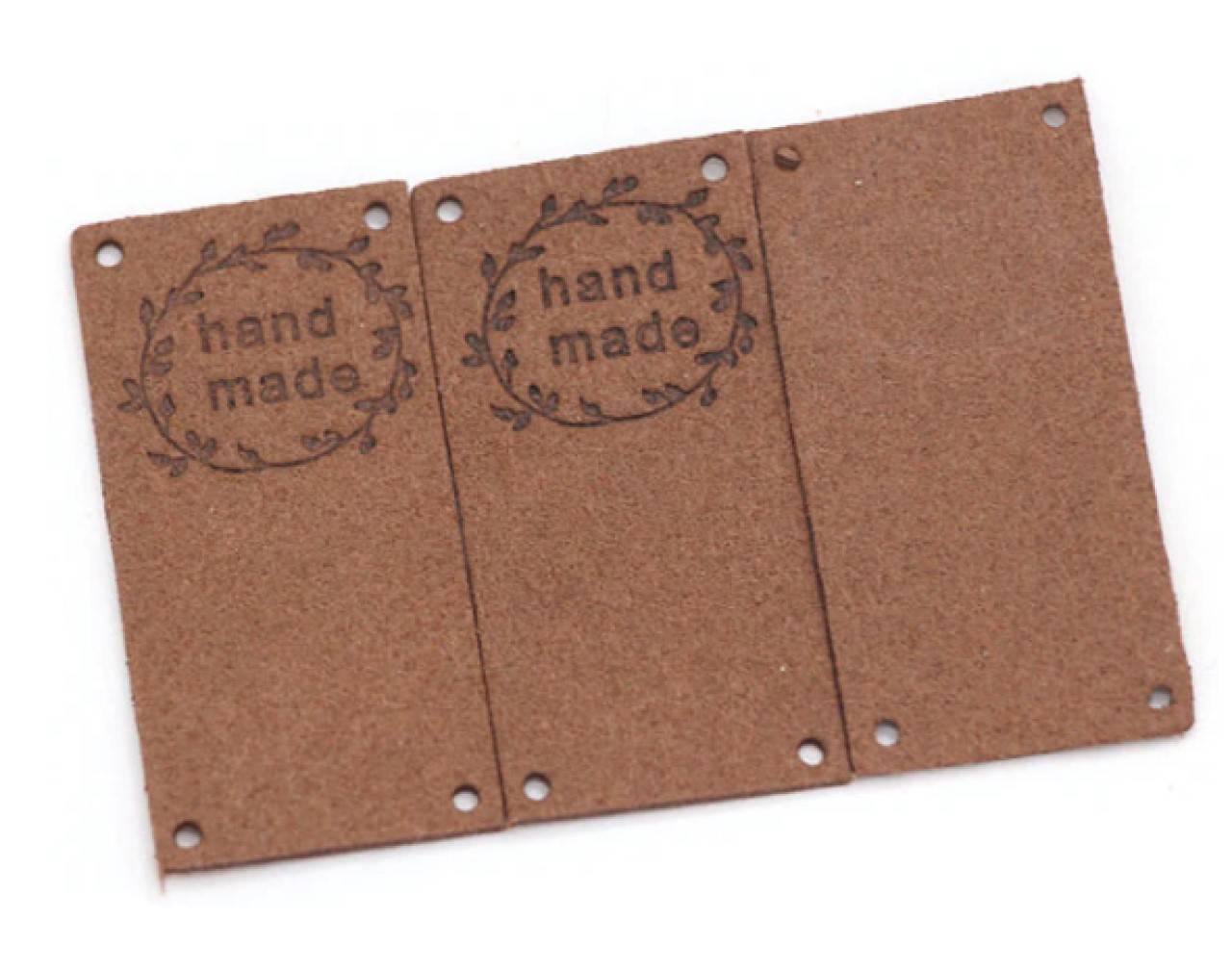 NT101 Koženková nášivka Handmade 5 x 2,5 cm (3.)