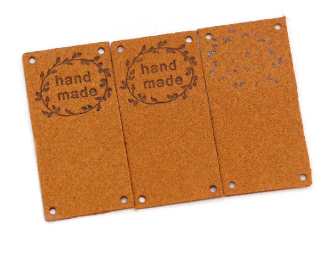 NT101 Koženková nášivka Handmade 5 x 2,5 cm (4.)