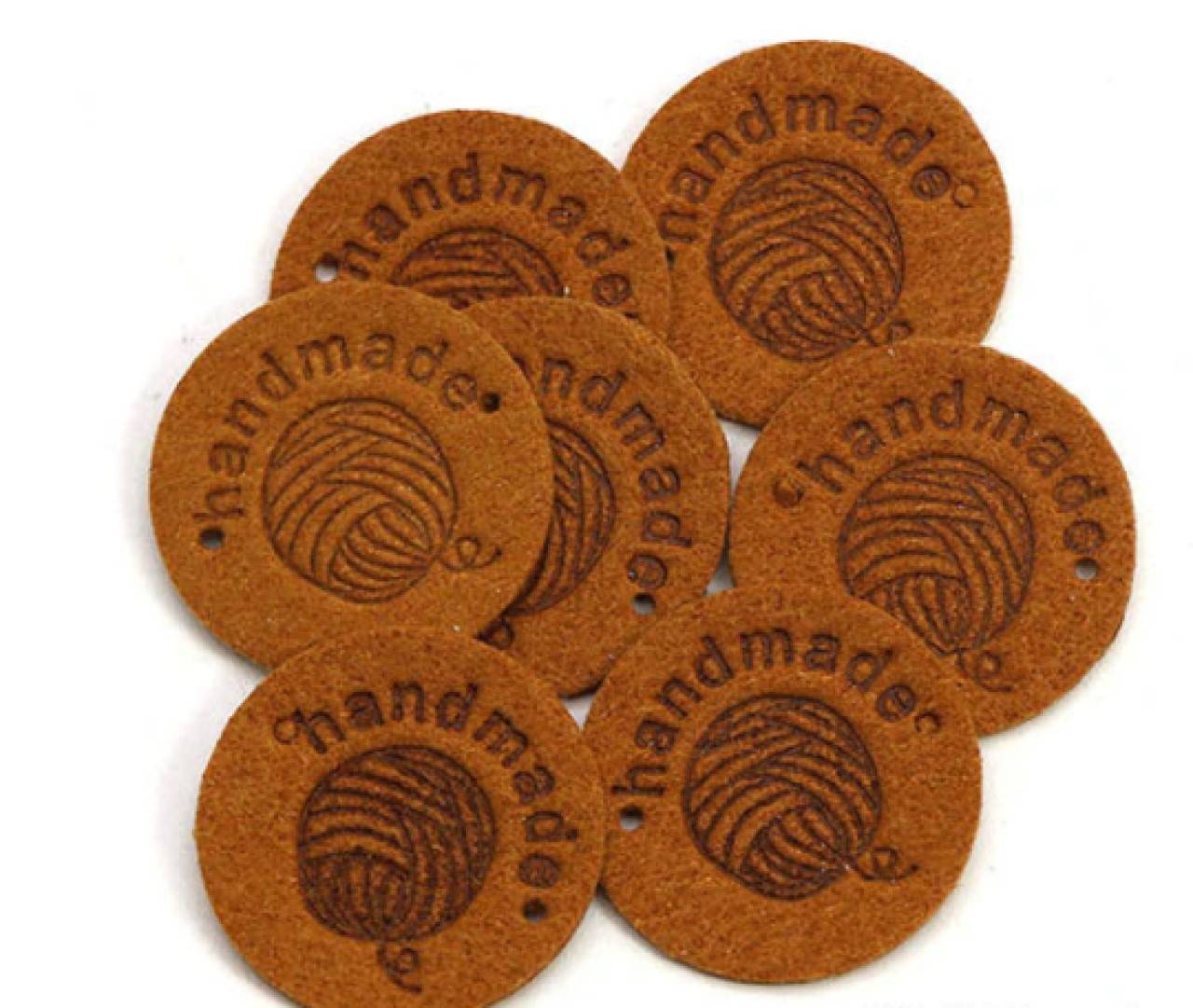 NT101 Koženková nášivka Handmade 2,5 cm (4.)