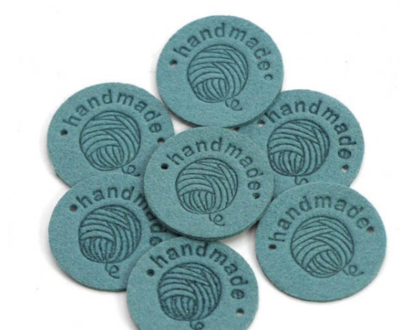 NT101 Koženková nášivka Handmade 2,5 cm (6.)