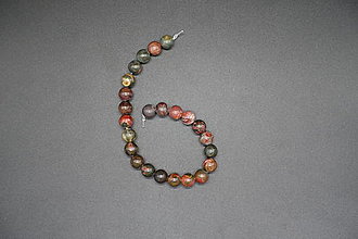 Minerály - Jaspis picasso 4-6-8-10-12 (24ks (8mm)) - 14357951_