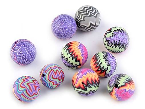 Korálky - Koráliky fimo 12 mm (10ks) - 14357100_
