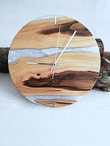 Hodiny - Nástenné drevené hodiny - 14355267_