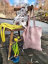 Nákupné tašky - Ľanová taška Pink Kiss - 14356538_