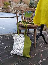 Nákupné tašky - Ľanová taška Lavender - 14356596_