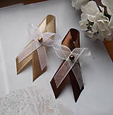Svadobné pierka - svadobné pierka v hnedom - 14359049_