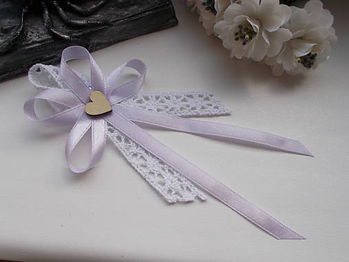  - svadobné pierko Vintage  fialové (výška pierka cca 10 cm) - 14359225_