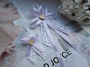 Svadobné pierka - svadobné pierko Vintage  fialové - 14359217_