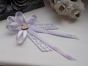 Svadobné pierka - svadobné pierko Vintage  fialové (výška pierka cca 10 cm) - 14359225_