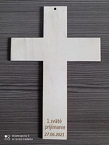 Dekorácie - Drevený kríž - 1. sväté prijímanie - 14358731_