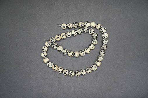 Minerály - Jaspis dalmatinec II 4-6-8-10-12 (45ks (8mm)) - 14360277_