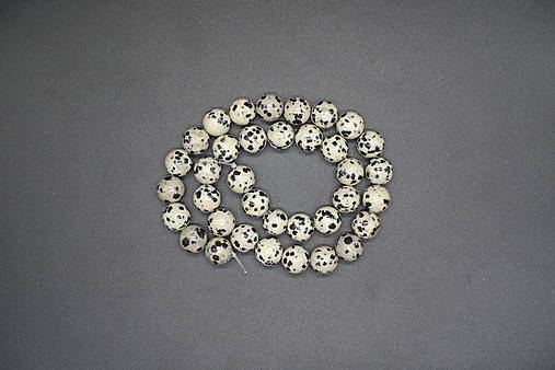 Minerály - Jaspis dalmatinec II 4-6-8-10-12 (36ks (10mm)) - 14360279_
