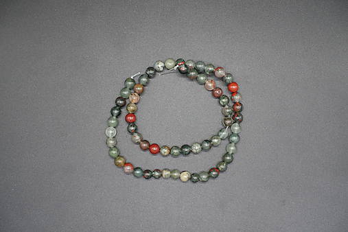 Minerály - Krveľ africký II 4-6-8-10-12 (61ks (6mm)) - 14360298_