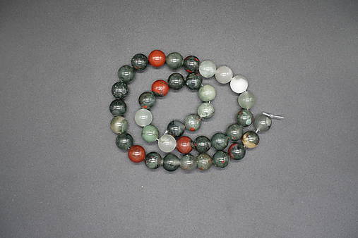 Minerály - Krveľ africký II 4-6-8-10-12 (37ks (10mm)) - 14360311_