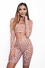 Topy, tričká, tielka - Crop top s dlhými rukávmi GIRAFFE - 14359235_