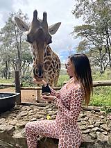 Topy, tričká, tielka - Crop top s dlhými rukávmi GIRAFFE - 14359237_