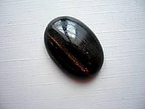 Minerály - Skleněný kabošon - 25 mm, č.33f - 14360297_