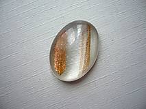 Minerály - Skleněný kabošon - 25 mm, č.22f - 14360340_