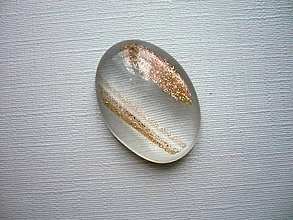 Minerály - Skleněný kabošon - 25 mm, č.22f - 14360339_