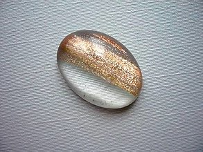 Minerály - Skleněný kabošon - 25 mm, č.25f - 14360371_