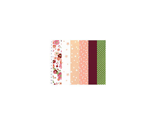 Bavlnené látky - rolka Flowery