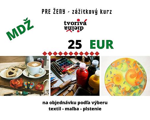 Kurzy - MDŽ - DARČEKOVÁ POUKÁŽKA - 14363816_