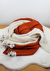 Detský textil - Prikrývka z ľanového piké, dizajnový kúsok - 14361480_