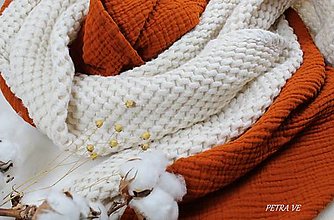 Detský textil - Prikrývka z ľanového piké, dizajnový kúsok - 14361519_
