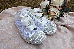 Ponožky, pančuchy, obuv - svadobné tenisky -LUXus - 14362449_