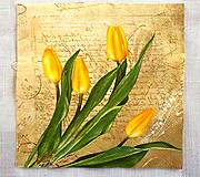 Papier - Servítka, tulipány - 14361779_