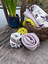 Úžitkový textil - Ľanový obrúsok Hello Spring - 14363597_