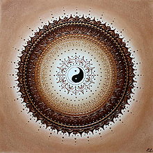 Obrazy - Mandala BALANS (brown) 50 x 50 - 14365669_