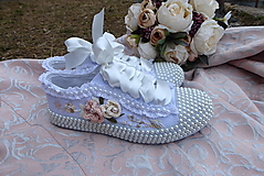Ponožky, pančuchy, obuv - svadobné tenisky -LUXus vyšívané - 14363942_
