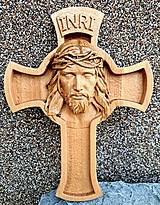 Dekorácie - Drevorezba Ježiš na kríži - 14367655_
