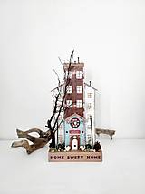 Dekorácie - Vintage domček ,,Home Sweet Home,, - 14370565_
