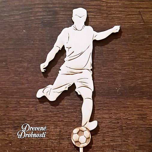 Dekorácie - Zápich na tortu šport (Futbalista) - 14372109_