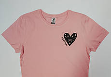 Topy, tričká, tielka - Ružové tričko „VZÁCNA“ - 14369737_