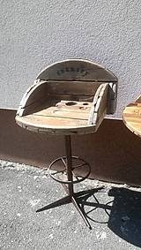 Nábytok - Sedacia súprava - drevený stôl a dve barové stoličky - 14372912_