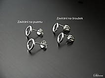 Náušnice - Strieborné 925 naušnice Roues střední - 14376200_