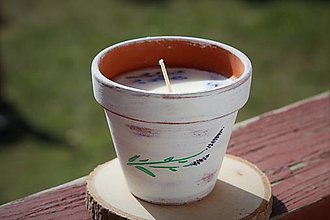 Svietidlá a sviečky - Sviečka zo sójového vosku - 14374534_