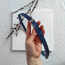 Opasky - Opasok 1,5cm (modrý) - 14375188_