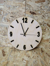 Hodiny - Nástenné drevené hodiny Akcia - 14374105_