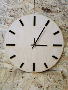 Hodiny - Nástenné drevené hodiny 1.  Akcia - 14374150_