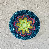 Dekorácie - Kruhová tapiséria “Jarná” - 14373927_